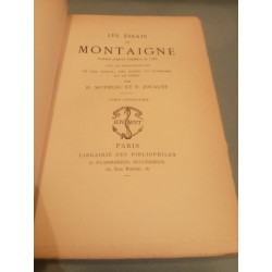 H. Motheau Jouaust Les essais de Montaigne Tome 5 Librairie des...