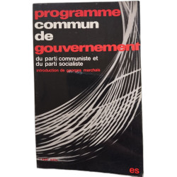 Programme commun de gouvernement