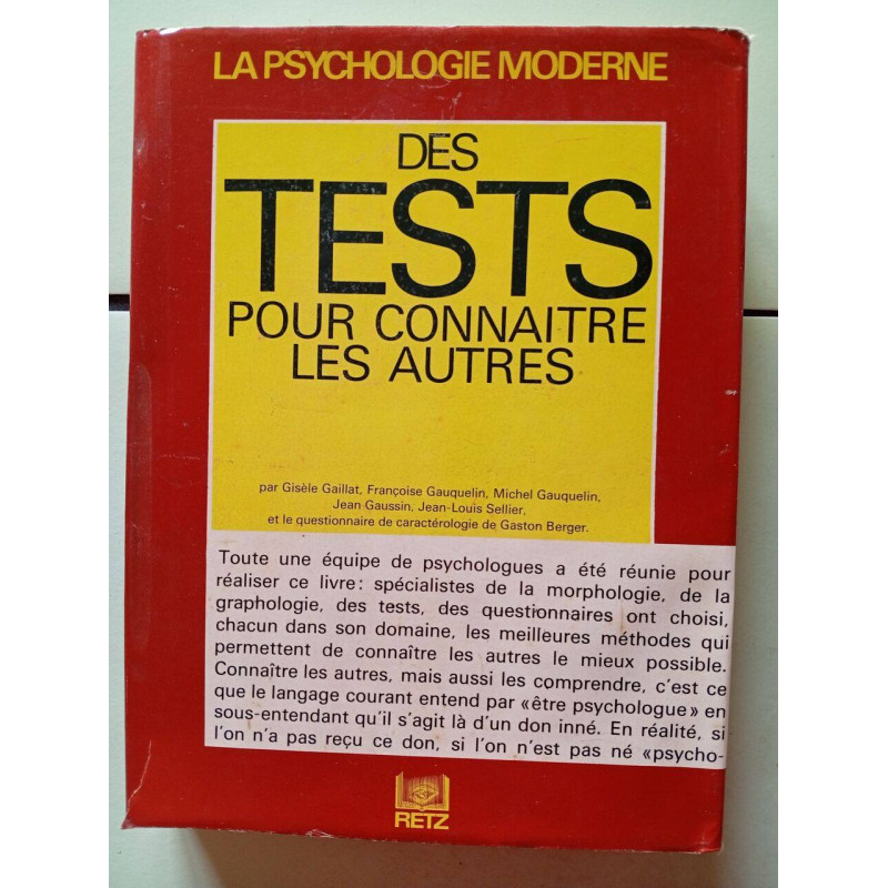 Des tests pour connaitre les autres