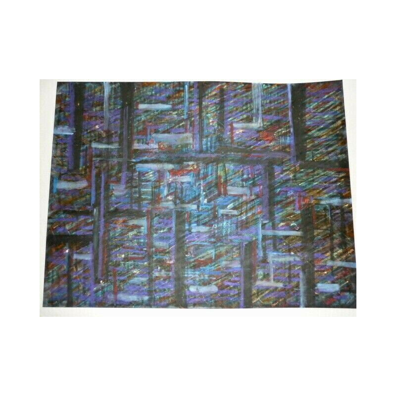 Madeleine claass Composition abstraite pastels gras sur papier 65...