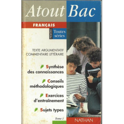 FRANCAIS 1ERES TOUTES SERIES.: Tome 1 Texte argumentatif...