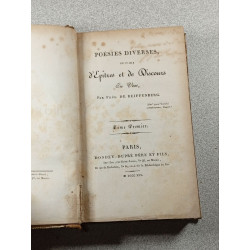 Poesies Diverses suivies d'Epîtres et de Discours - Tome Premier