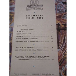 Transmondia n34 Juillet 1957 voir sommaire