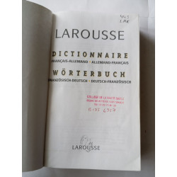 Dictionnaire Français-Allemand/ Allemand-Français