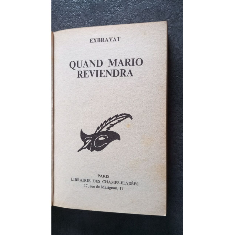 Quand Mario reviendra