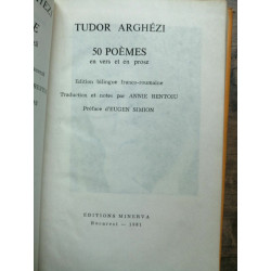 Tudor Arghezi 50 poeme 50 poèmes Edition Bilingue Editura minerva