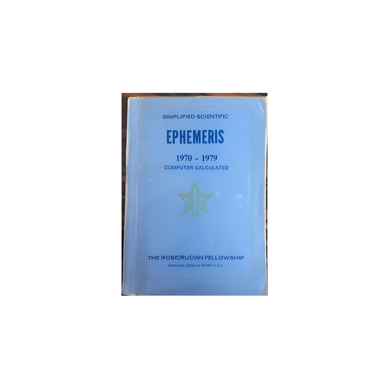 SIMPLIFIED SCIENTIFIC - EPHEMERIS - 1970-1979 COMPUTER CALCULATED
