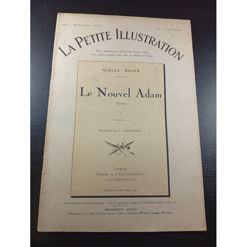La Petite Illustration n°68 n°179 Le Nouvel Adam 1