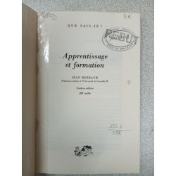 Apprentissage et formation