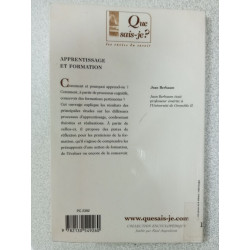 Apprentissage et formation