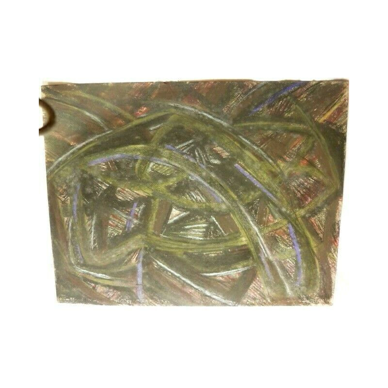 Madeleine claass Paysage ii pastels gras sur papier 50 cm x 65 cm