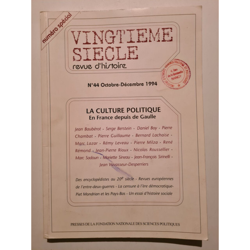 Vingtième Siècle