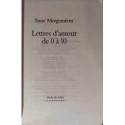 Letrres d'amour de 0 à 10