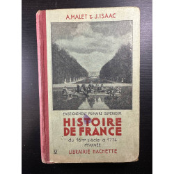 Histoire de France du 16ème siècle à 1774 - 1 ère année
