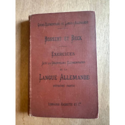 Bossert et Beck - Exercices sur la grammaire elémentaire de la...