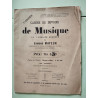 Cahier de devoirs de musique