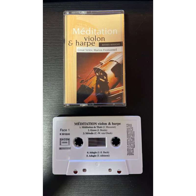 K7 Audio : Méditation Violon et Harpe