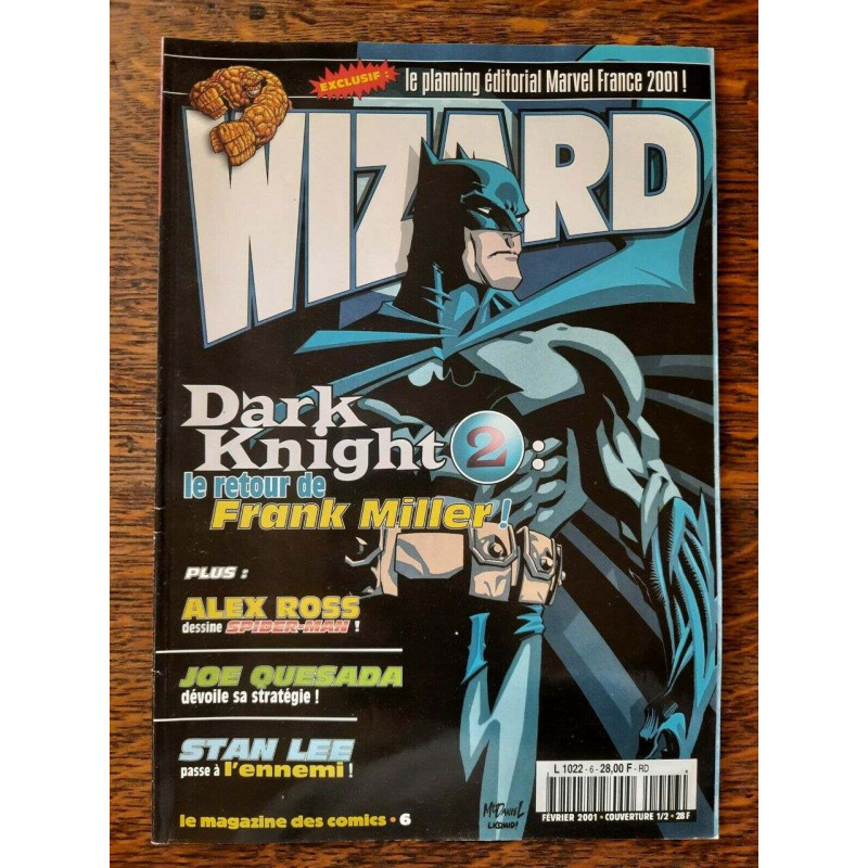 Wizard Magazine Le Magazine des Comics n 6 Coverture 12 Février 2001