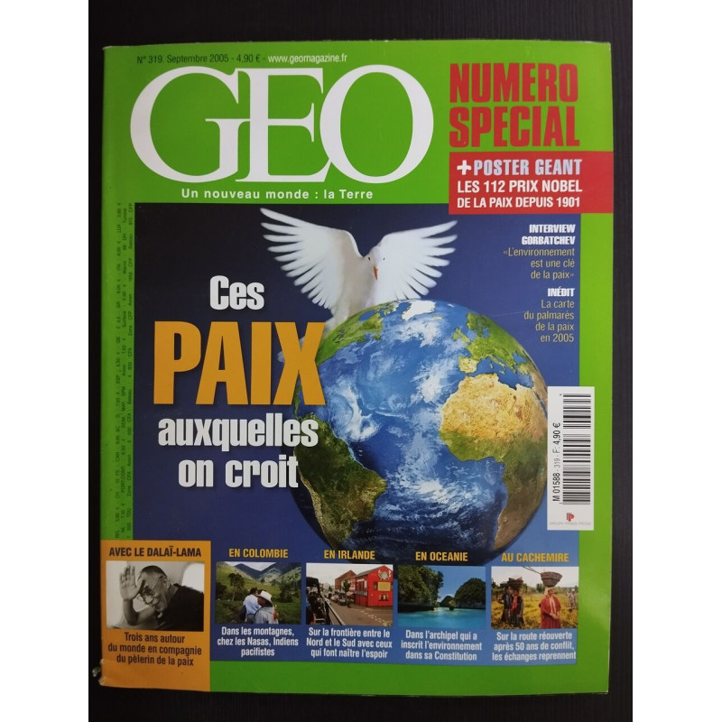 Revue Géo Magazine N° 319