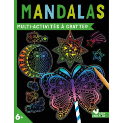 Multi-activités à gratter - Mandalas