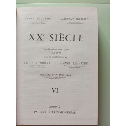 XXe siècle Les grands auteurs français du programme