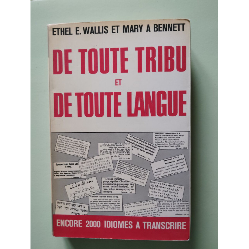 De toute tribu et de toute langue