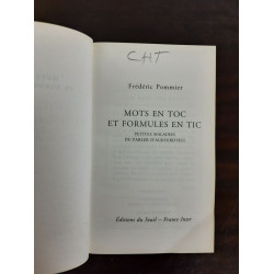 Mots En Toc Et Formules En Tic. Petites Maladies Du Parler...