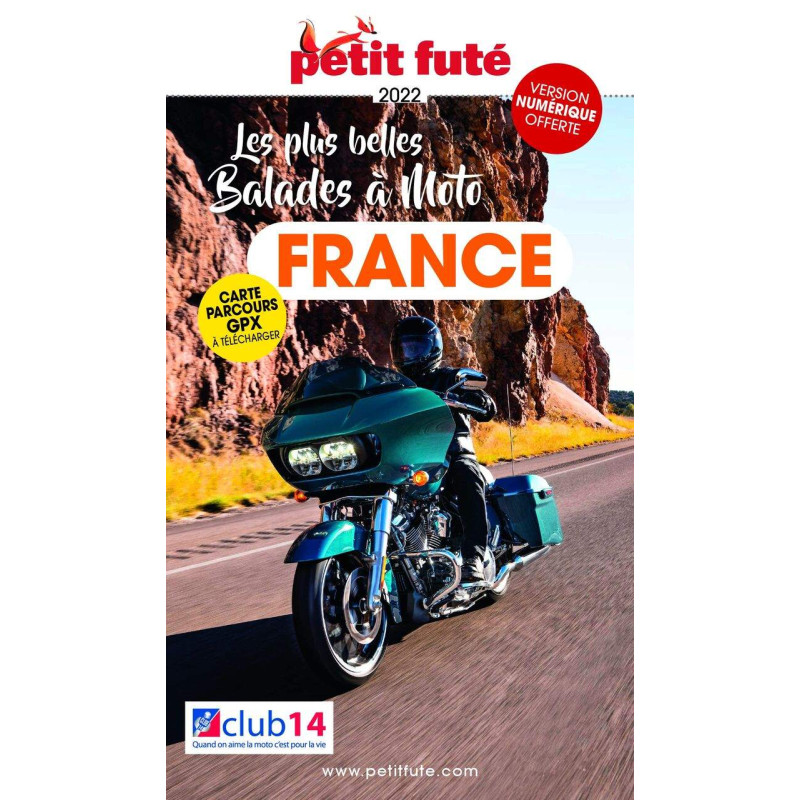 Guide Balades à moto France 2022 Petit Futé