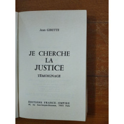 Je cherche la justice