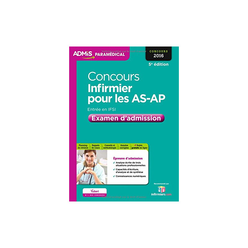 Concours Infirmier pour les AS et AP - Entrée en IFSI - Examen...