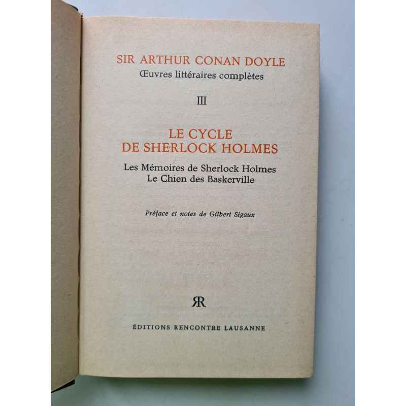 Le Cycle de Sherlock Holmes