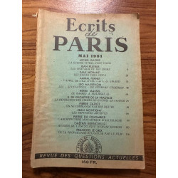 Ecrits de Paris Mai 1951 n°79