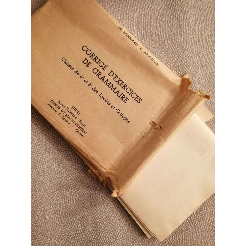 Corrigé d'exercices de grammaire