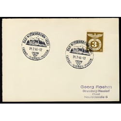 Allemagne n 762 Yv. cachet BAD NIEDERBRONN Mi. 830