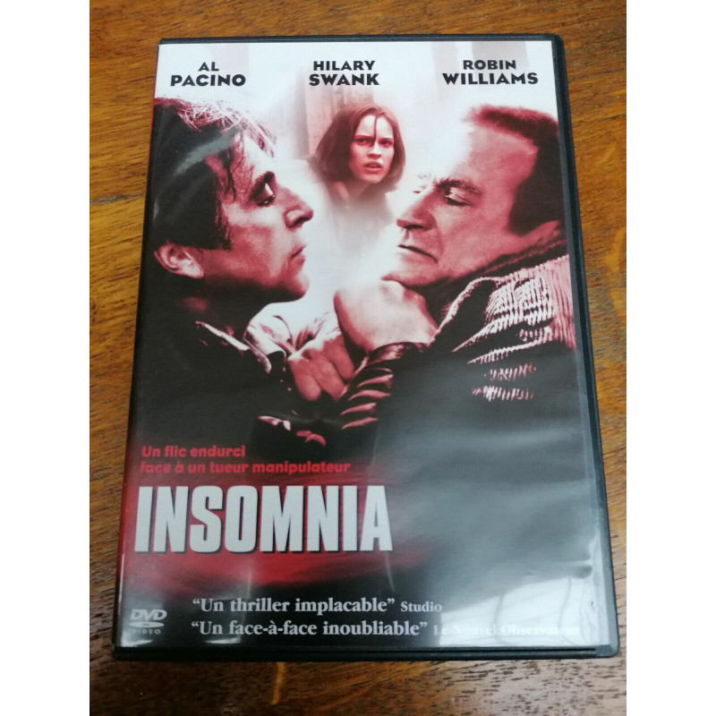 Insomnia Al Pacino Robin Williams DVD simple