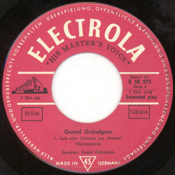 Mephisto-Lieder / Tierfabel / Sein Oder Nichtsein