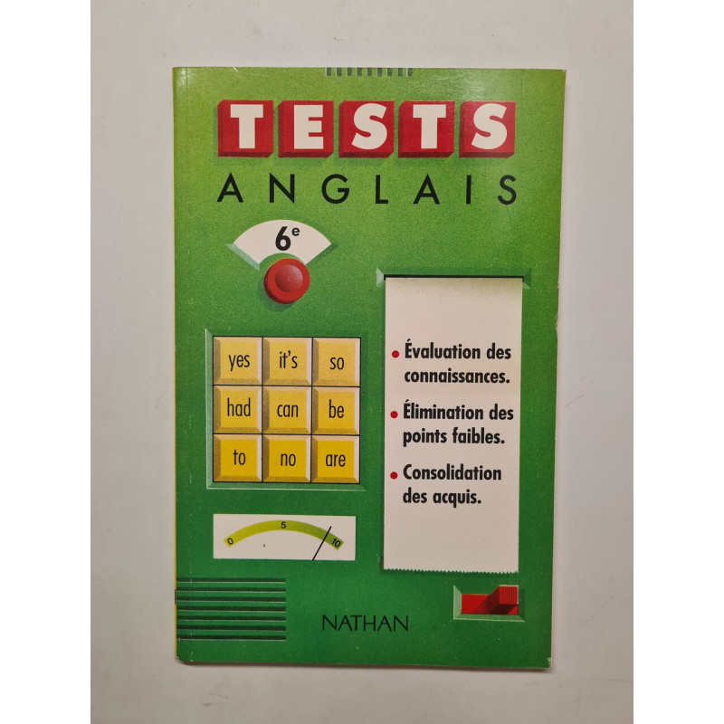 Tests col.nat.anglais 6e (Divers Fin Edit)