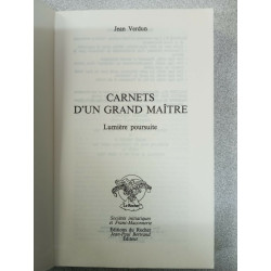 Carnets D'Un Grand Maitre. Lumiere Poursuite