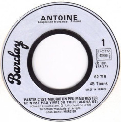 Partir C'est Mourir Un Peu Mais Rester Ce N'est Pas Vivre Du Tout...