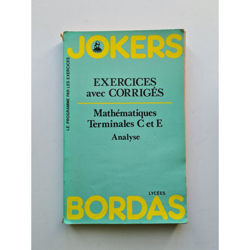 Joker maths term c analyse ae 1 092193 (Jokers Lycées)