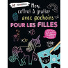 Mon coffret à gratter avec pochoirs - Filles