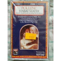 Poulenc Stabat Mater Quatre Motets Cassette Audio-K7 NEUVE SOUS...