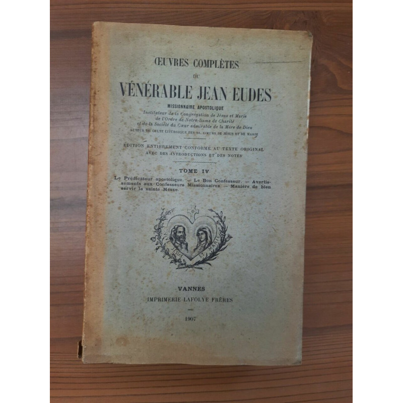 œuvres Complètes du Vénérable Missionnaire Apostolique n IV