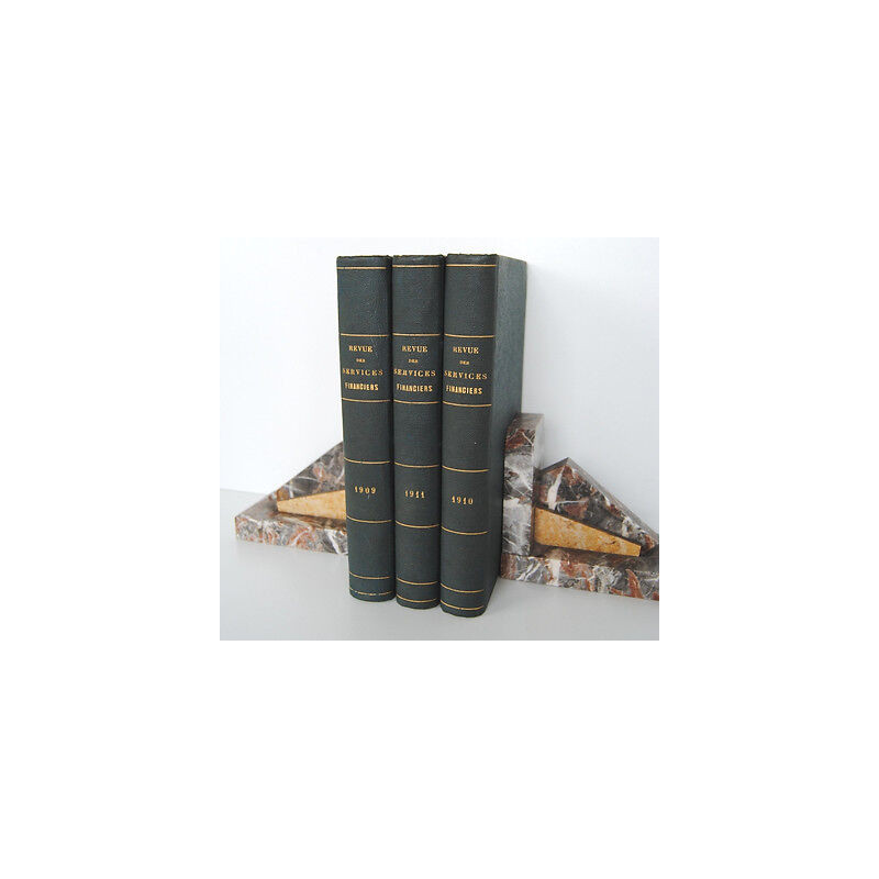 REVUE DES SERVICES FINANCIERS Reliure année 1909 1910 1911