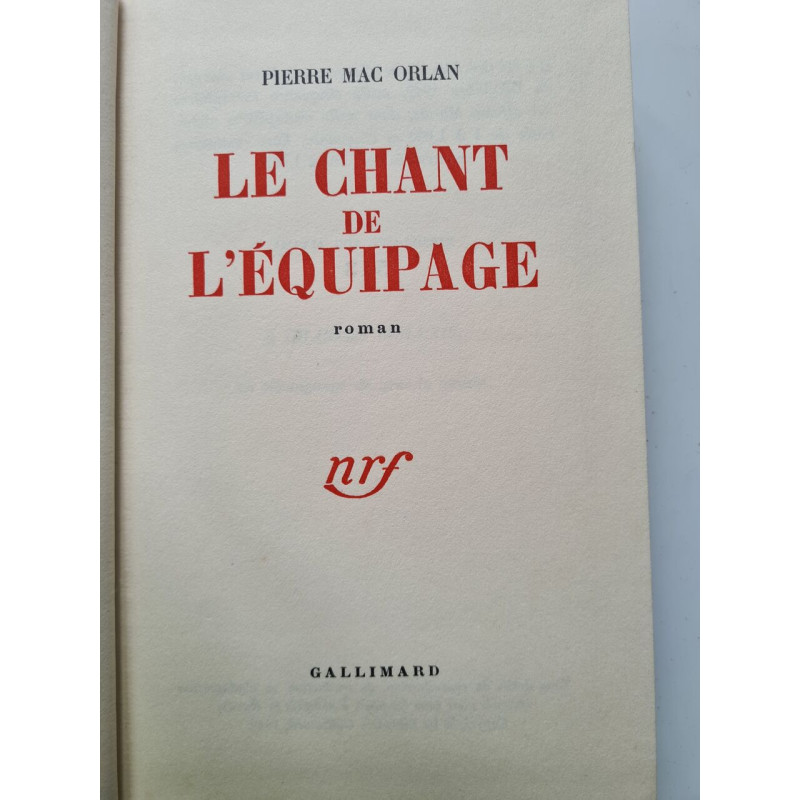 Le chant de l'équipage