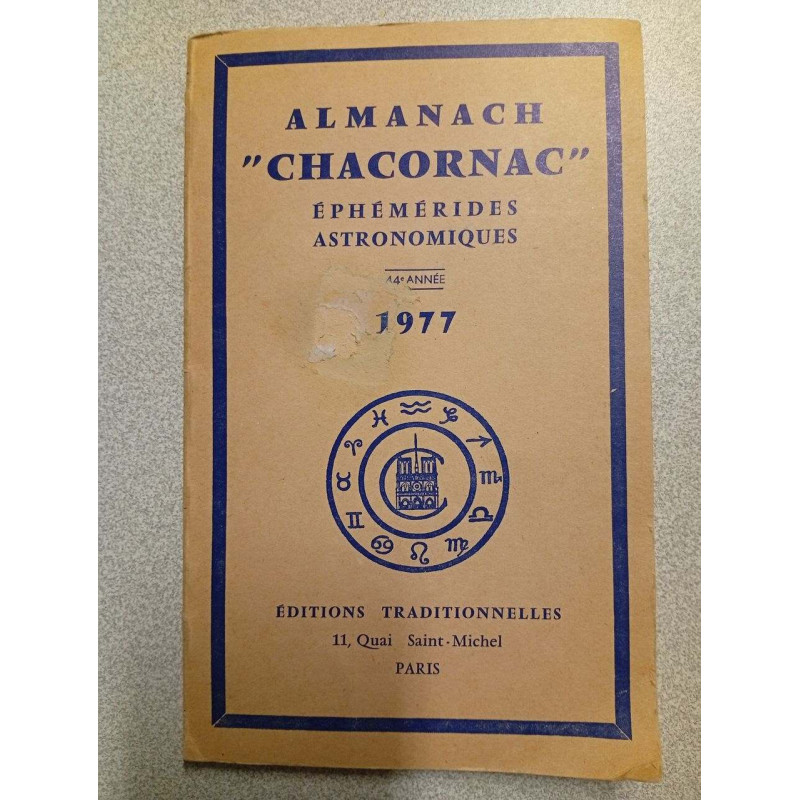 Almanach chacornac - ephémérides astronomiques 1977