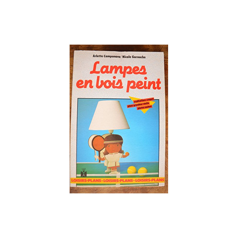 Lampes en bois peint