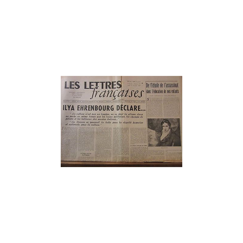 Les Lettres Françaises n177 9 Octobre 1947 paulhan salacrou benda...