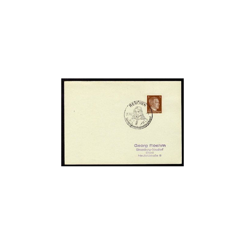Allemagne n 706 Yv. cachet WW2 RENCHEN Timbre Allemand Hitler Mi n 782