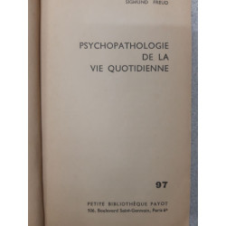 Psychopathologie de la Vie Quotidienne